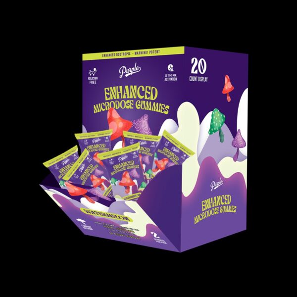 Purple Mushroom Enhanced Microdose Gummies | Watermelon